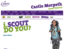 Tablet Screenshot of castlemorpethscouts.org.uk